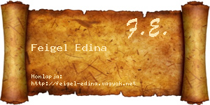 Feigel Edina névjegykártya